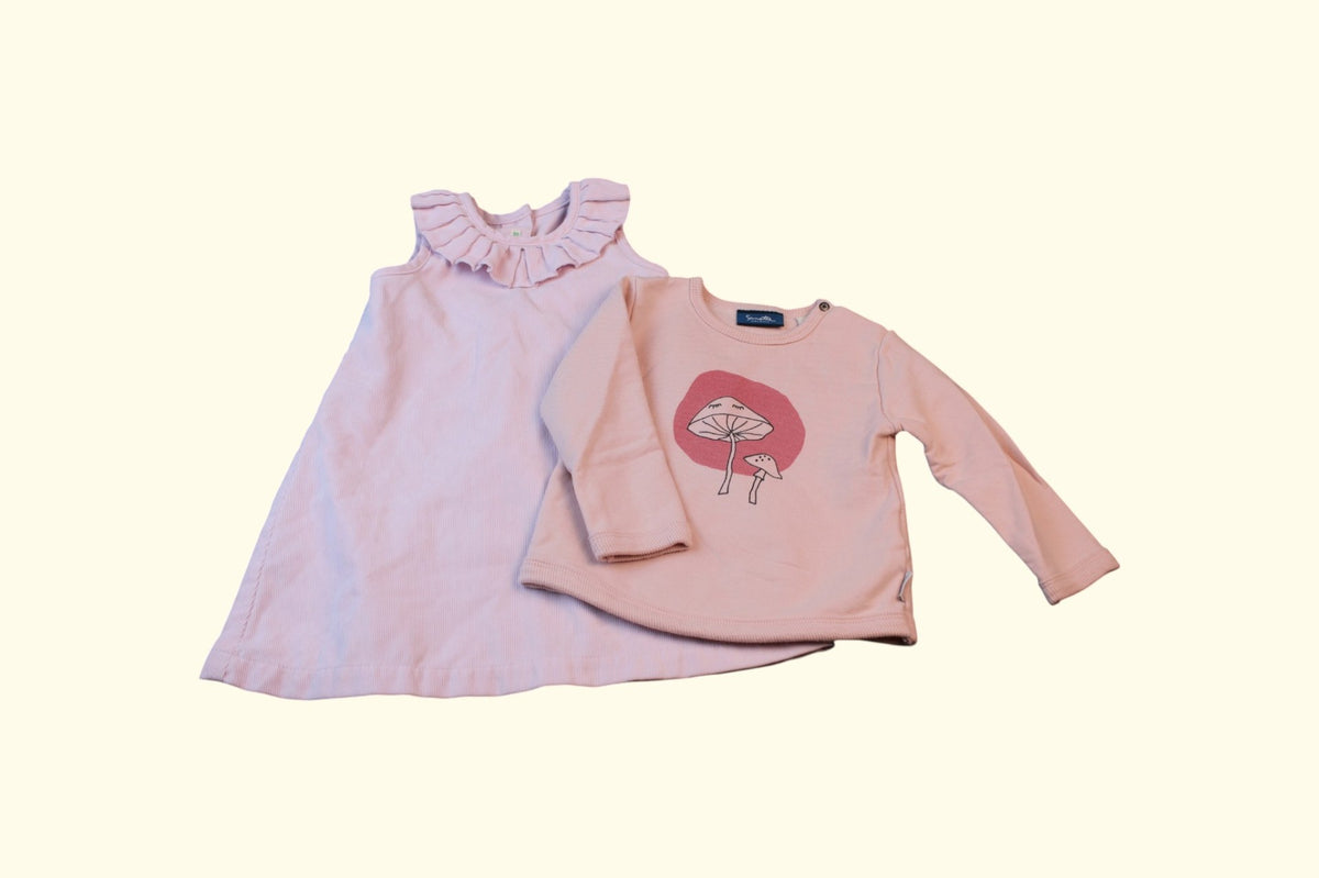 2er Kidkiddo Set 62 Hellrosa