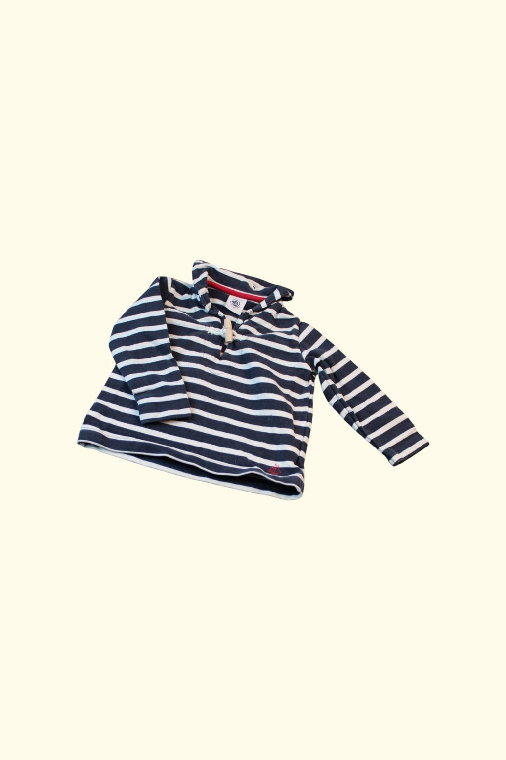 Petit Bateau Pullover 68 Marineblau, Weiß