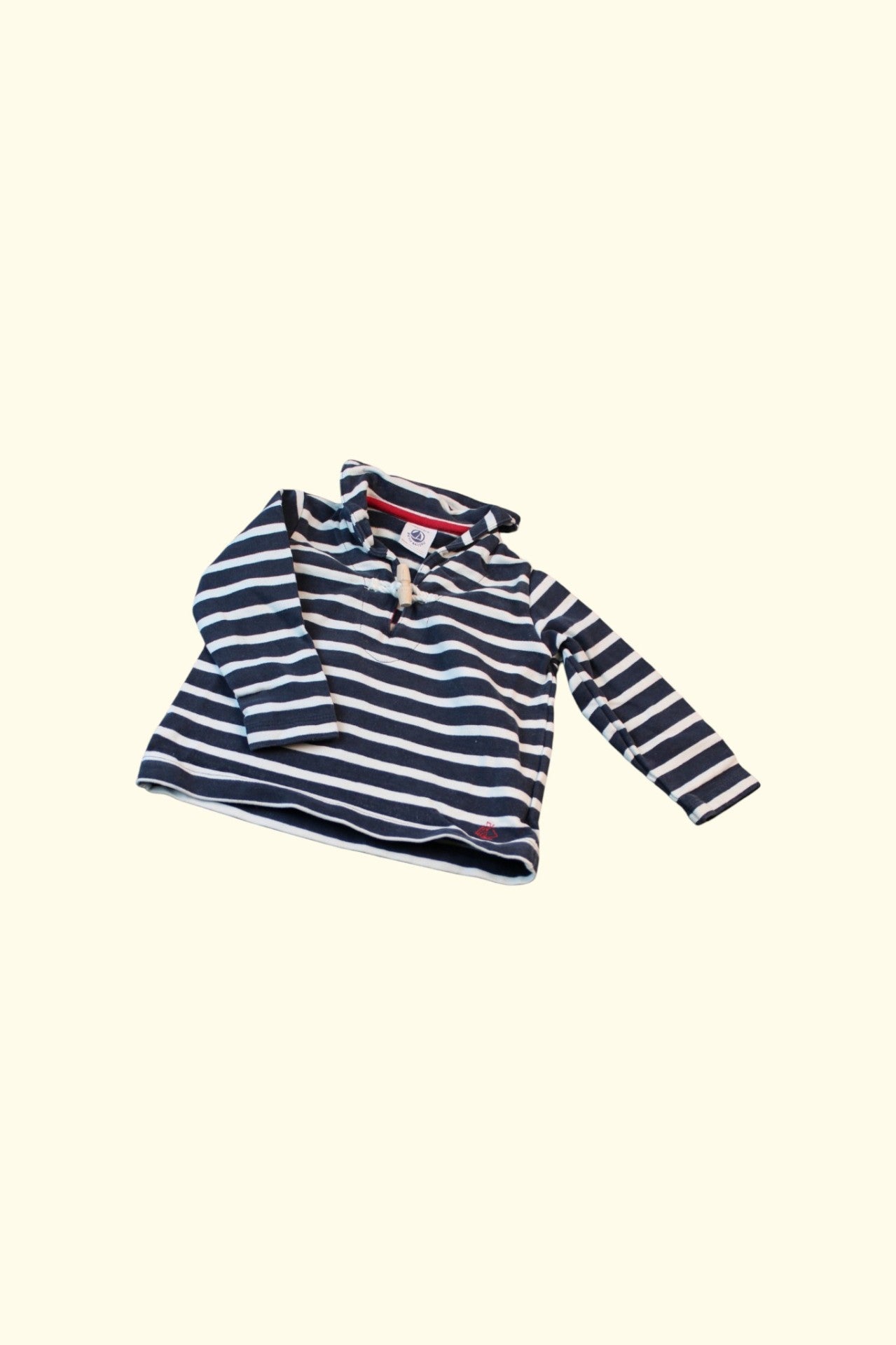 Petit Bateau Pullover 68 Marineblau, Weiß