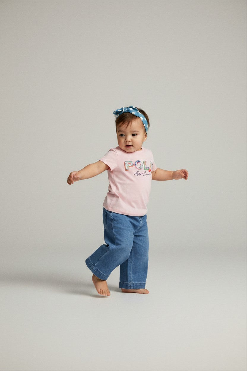 Polo Ralph Lauren, Petit Bateau 2er Kidkiddo Set 98 Pink, Denim