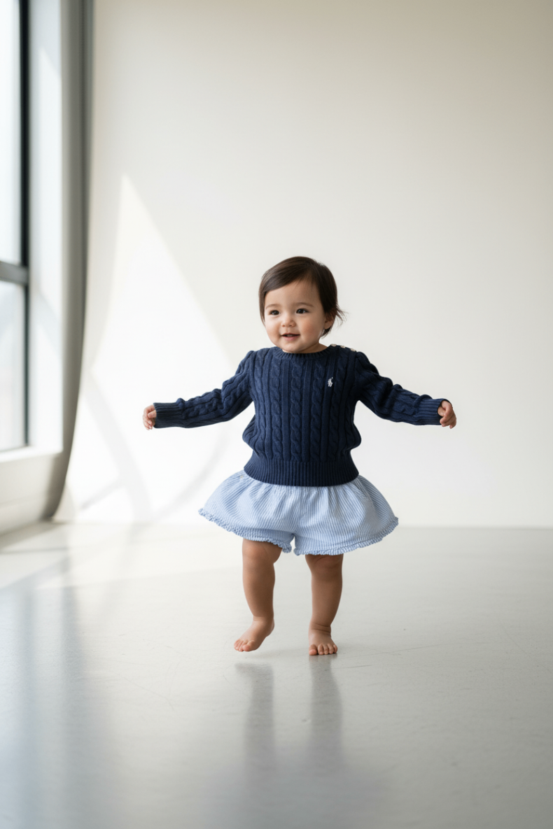 Polo Ralph Lauren 2er Kidkiddo Set 98 Dunkelblau und Weiß
