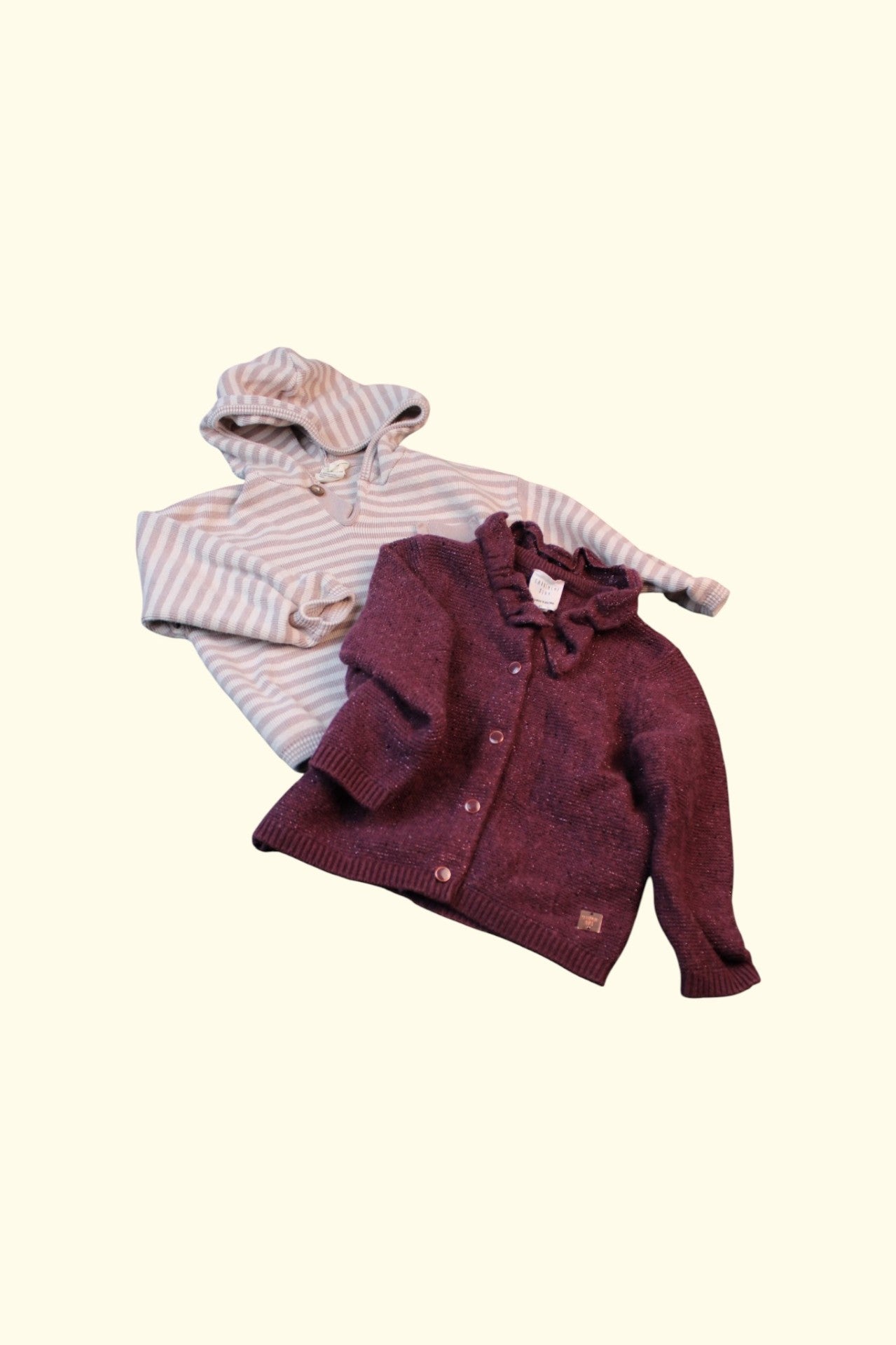 Kategorie 3 2er Kidkiddo Set 76 Beige-Rosa, Weinrot