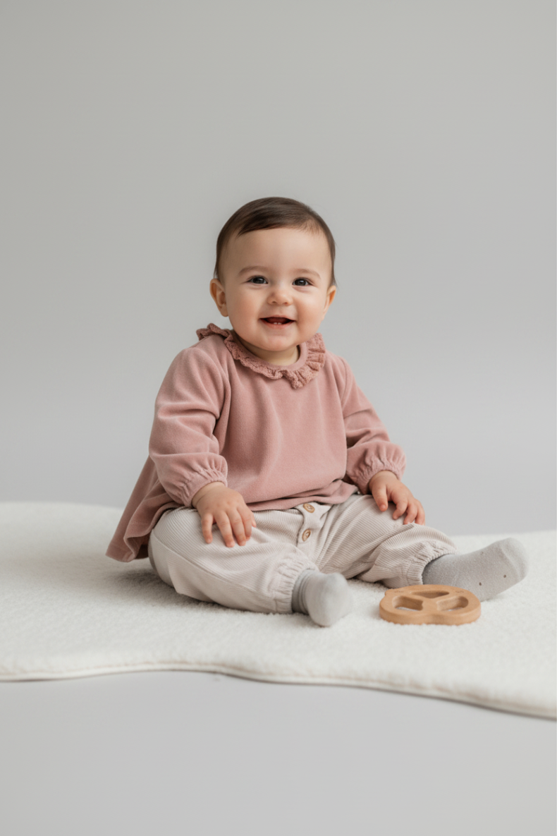  2er Kidkiddo Set 62 Beige, Altrosa