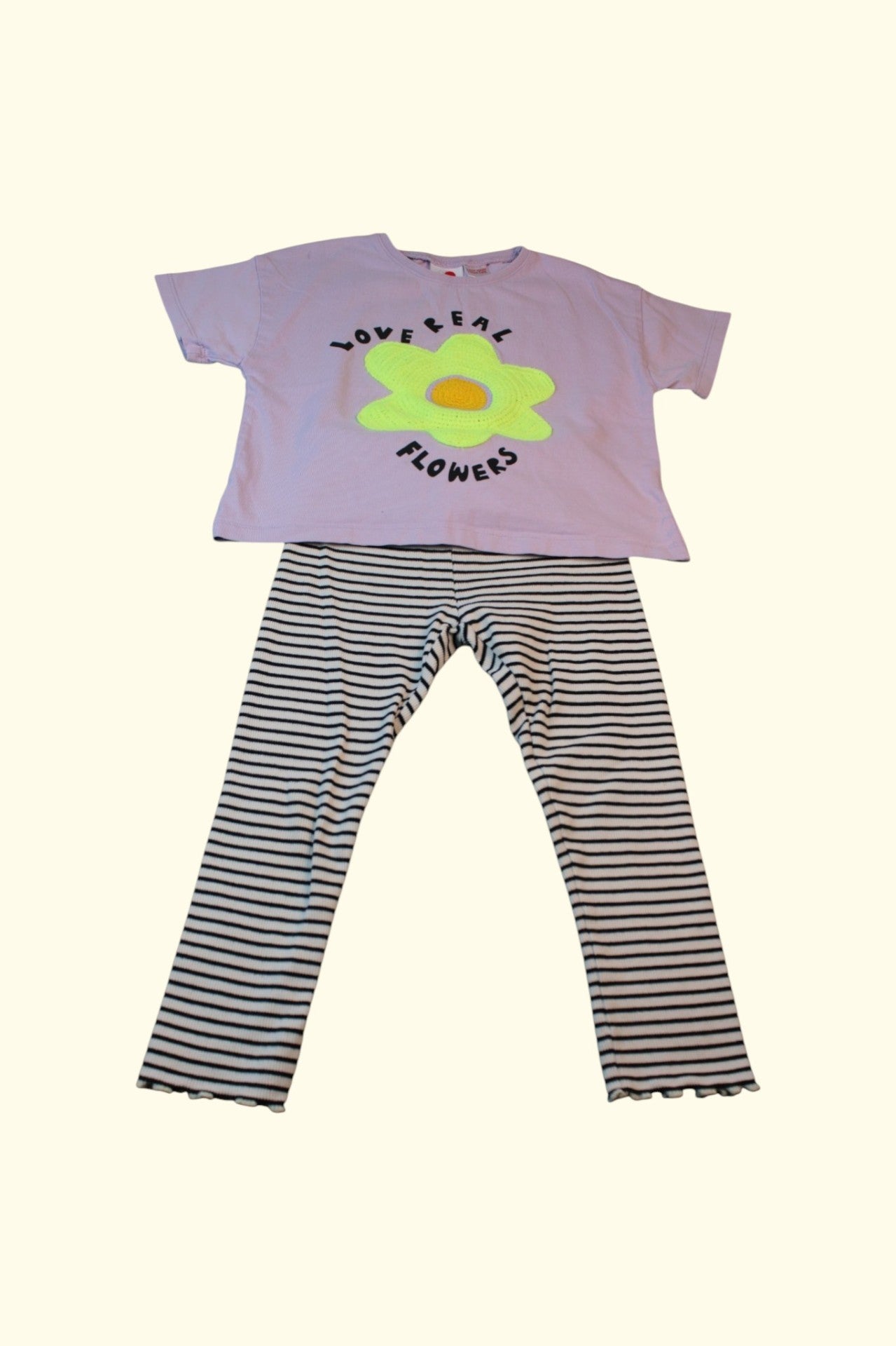 Second Chance 2er Kidkiddo Set 98 Lila, Schwarz-Weiß