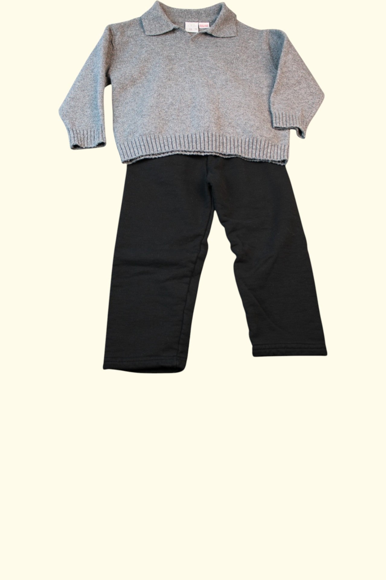  2er Kidkiddo Set 98 Grau, Schwarz