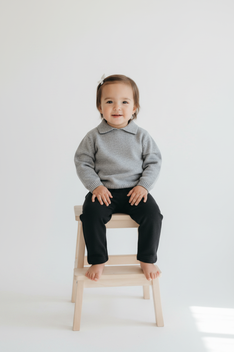  2er Kidkiddo Set 98 Grau, Schwarz