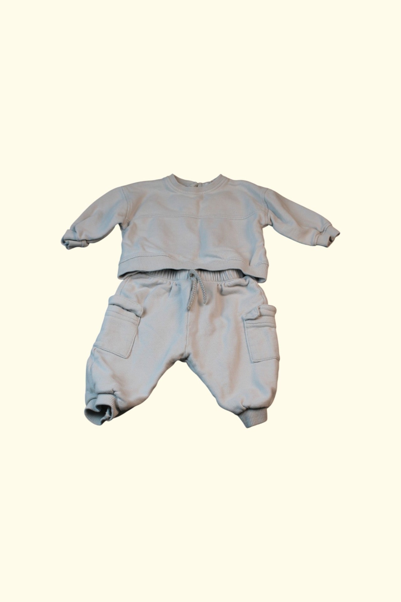 2er Kidkiddo Set 58 Hellgrau