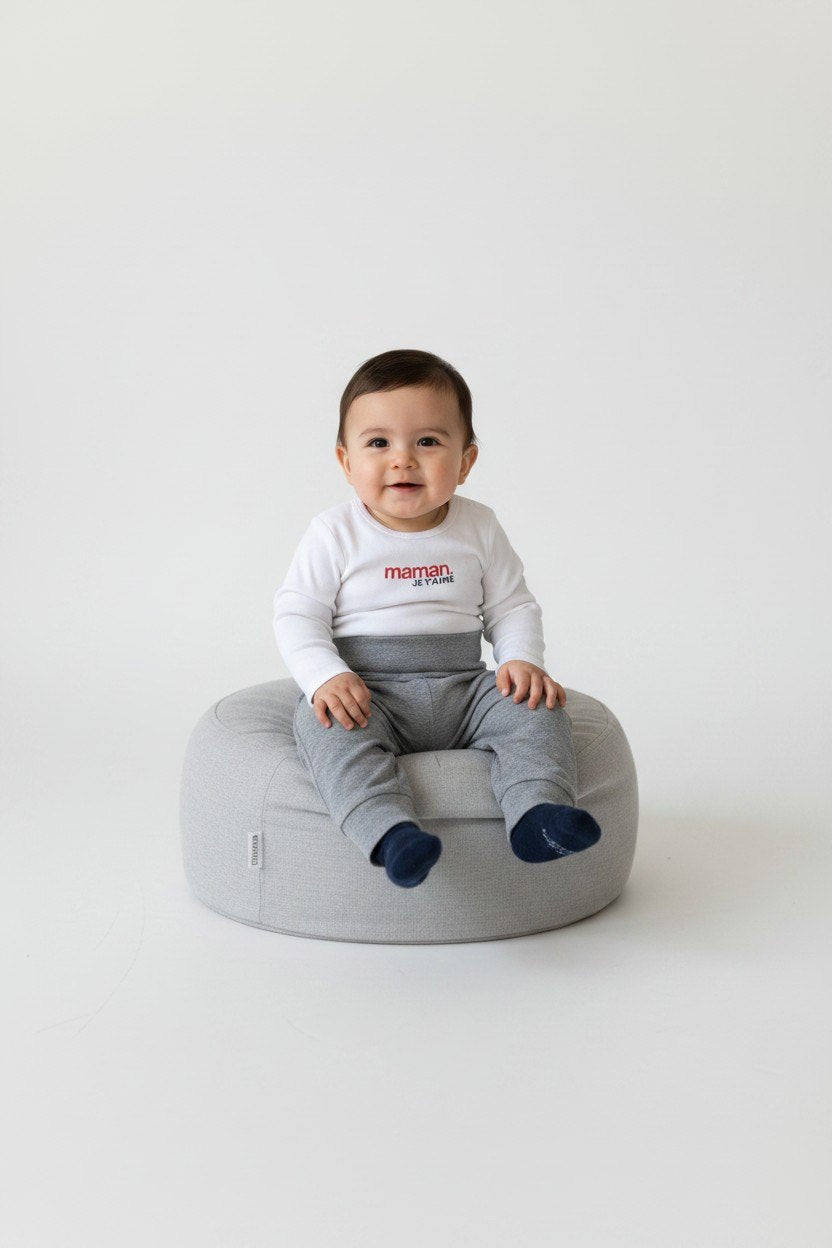  2er Kidkiddo Set 58 Weiß, Grau