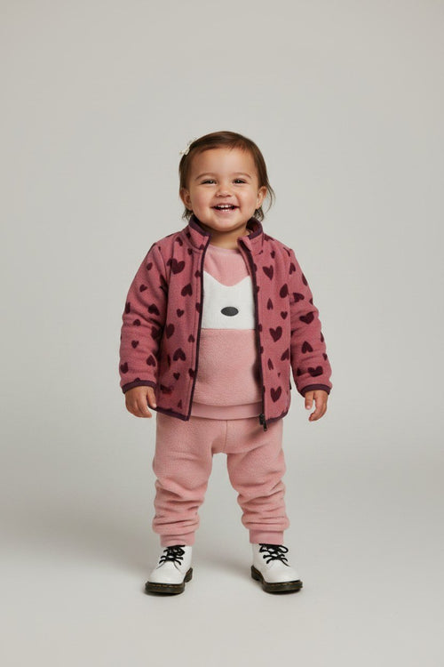  2er Kidkiddo Set 86 Rosa, Dunkelrot