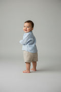  2er Kidkiddo Set 76 Beige mit Streifen