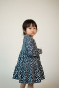  Kleid 104 Dunkelblau, Hellblau