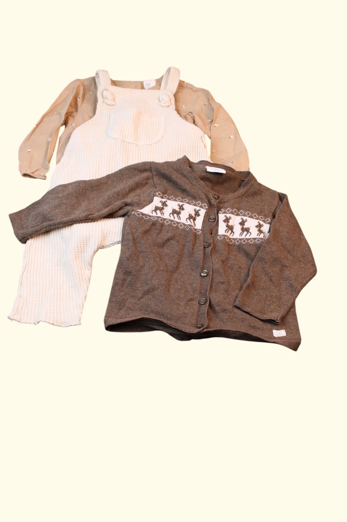3er Kidkiddo Set 68 Beige, Braun