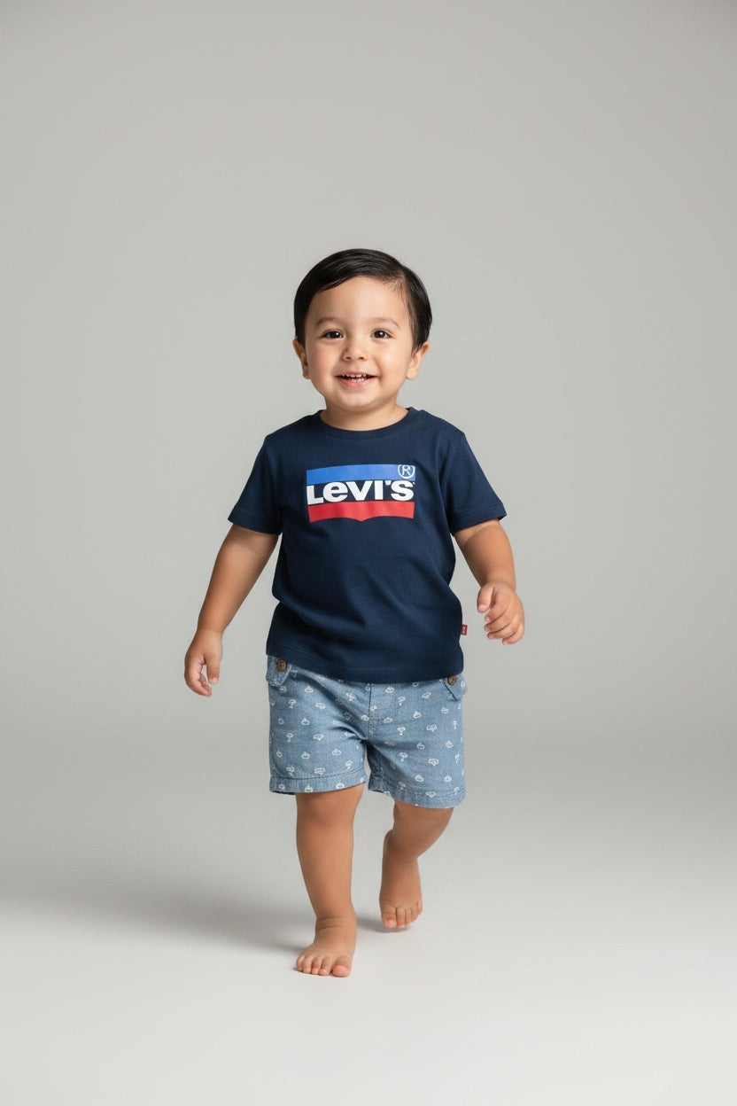 Levi's 2er Kidkiddo Set 68 Blau und Rot