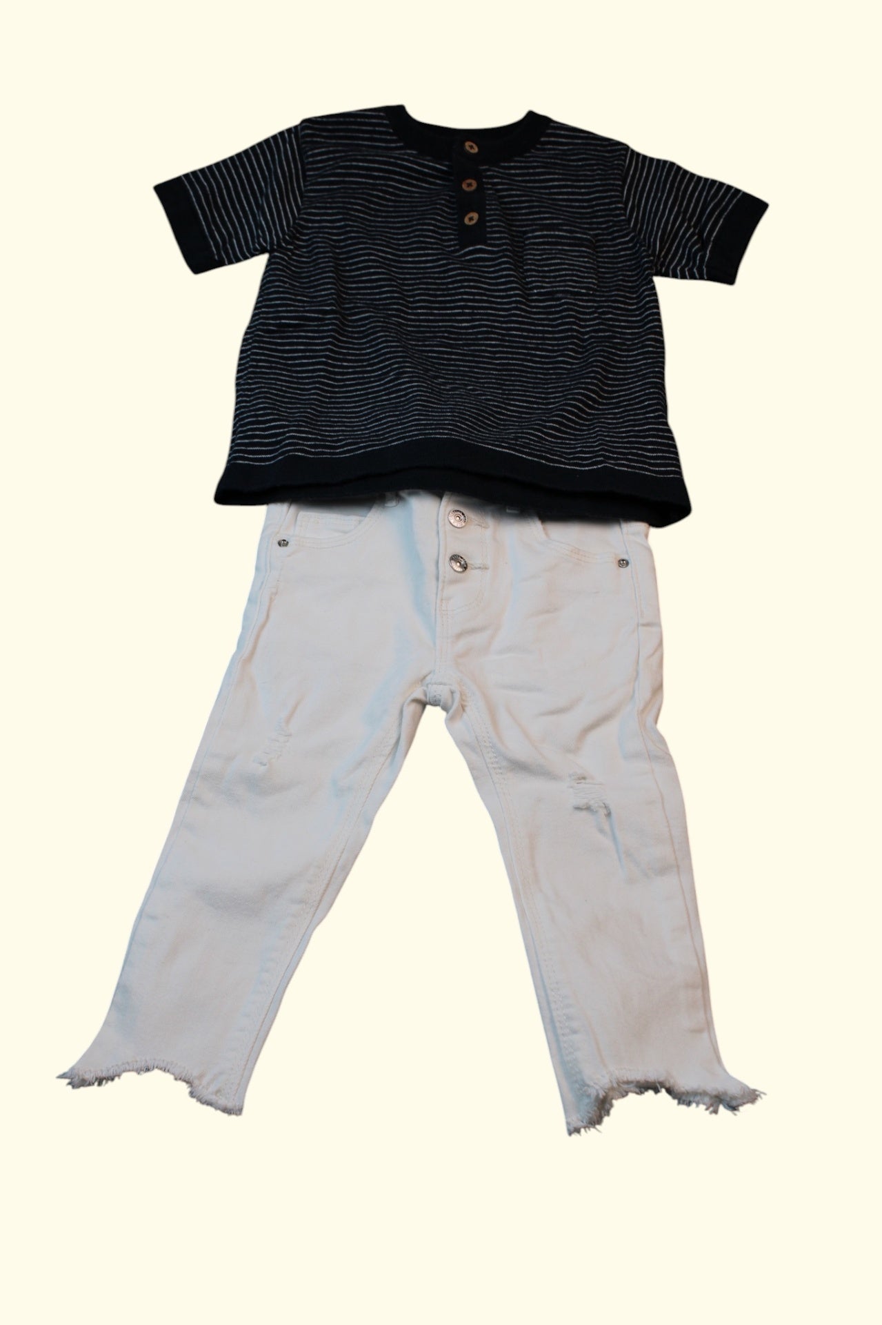  2er Kidkiddo Set 80 Weiß, Blau