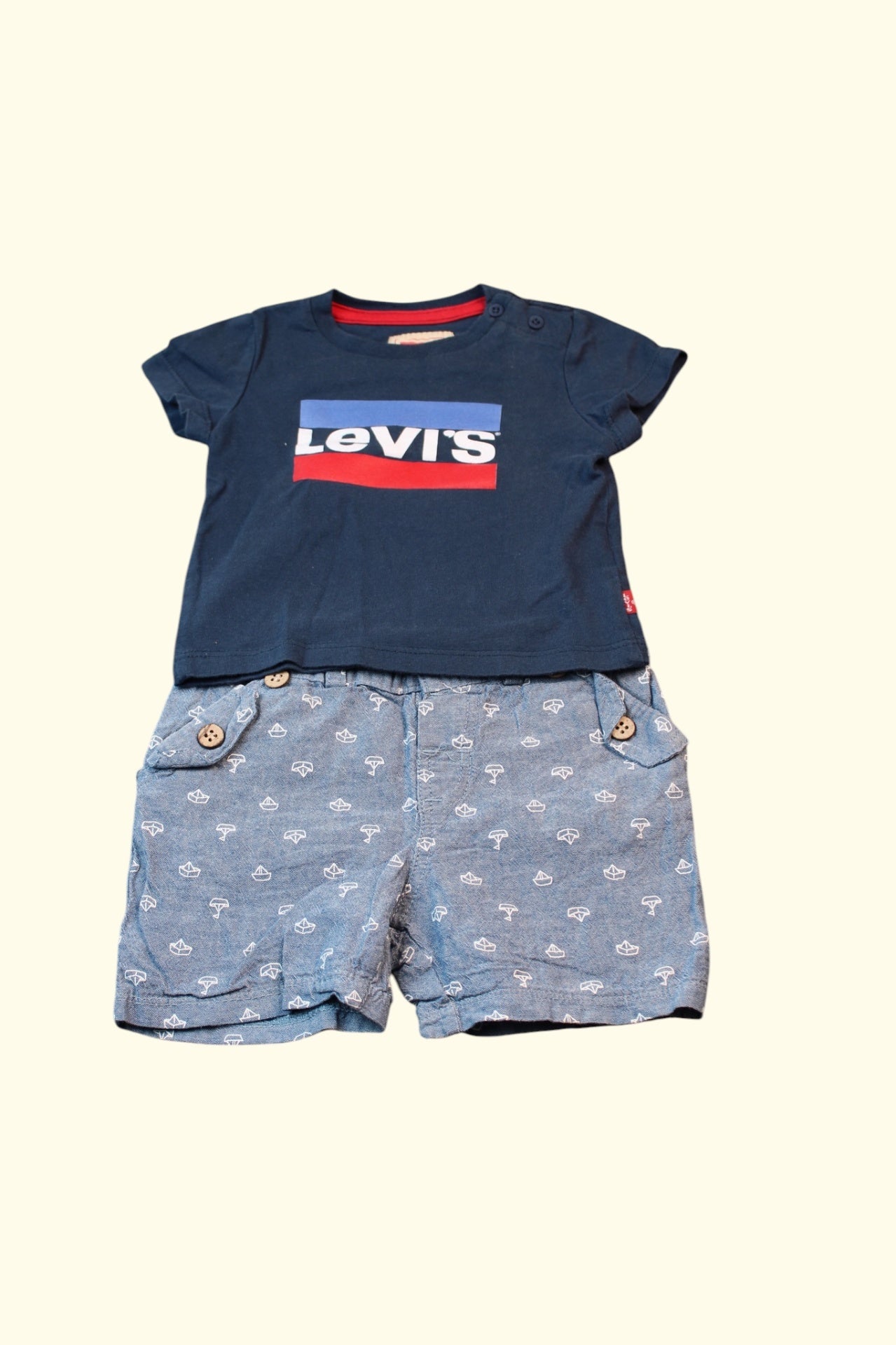 Levi's 2er Kidkiddo Set 68 Blau und Rot