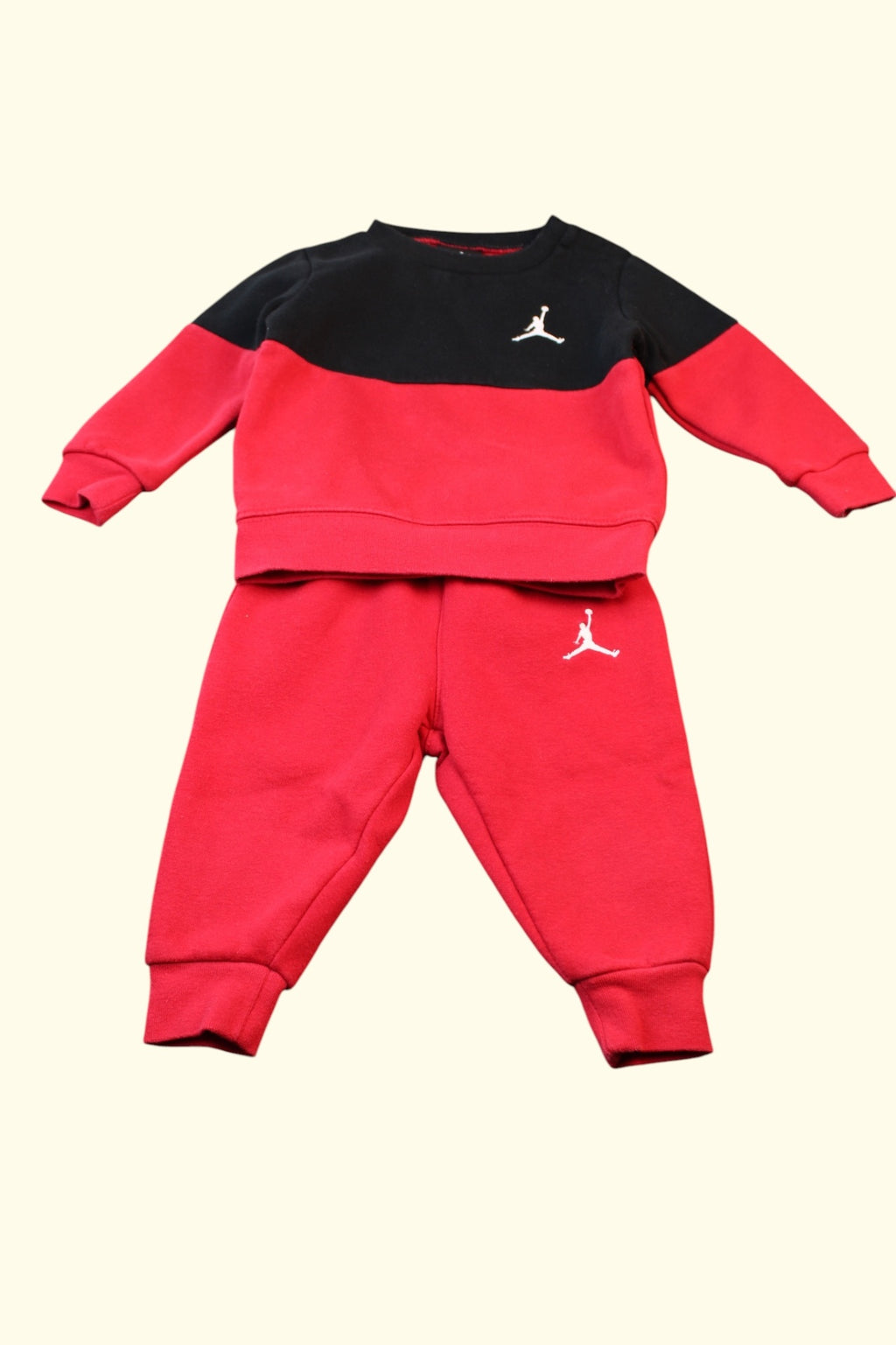 Jordan 2er Kidkiddo Set 74 Schwarz und Rot