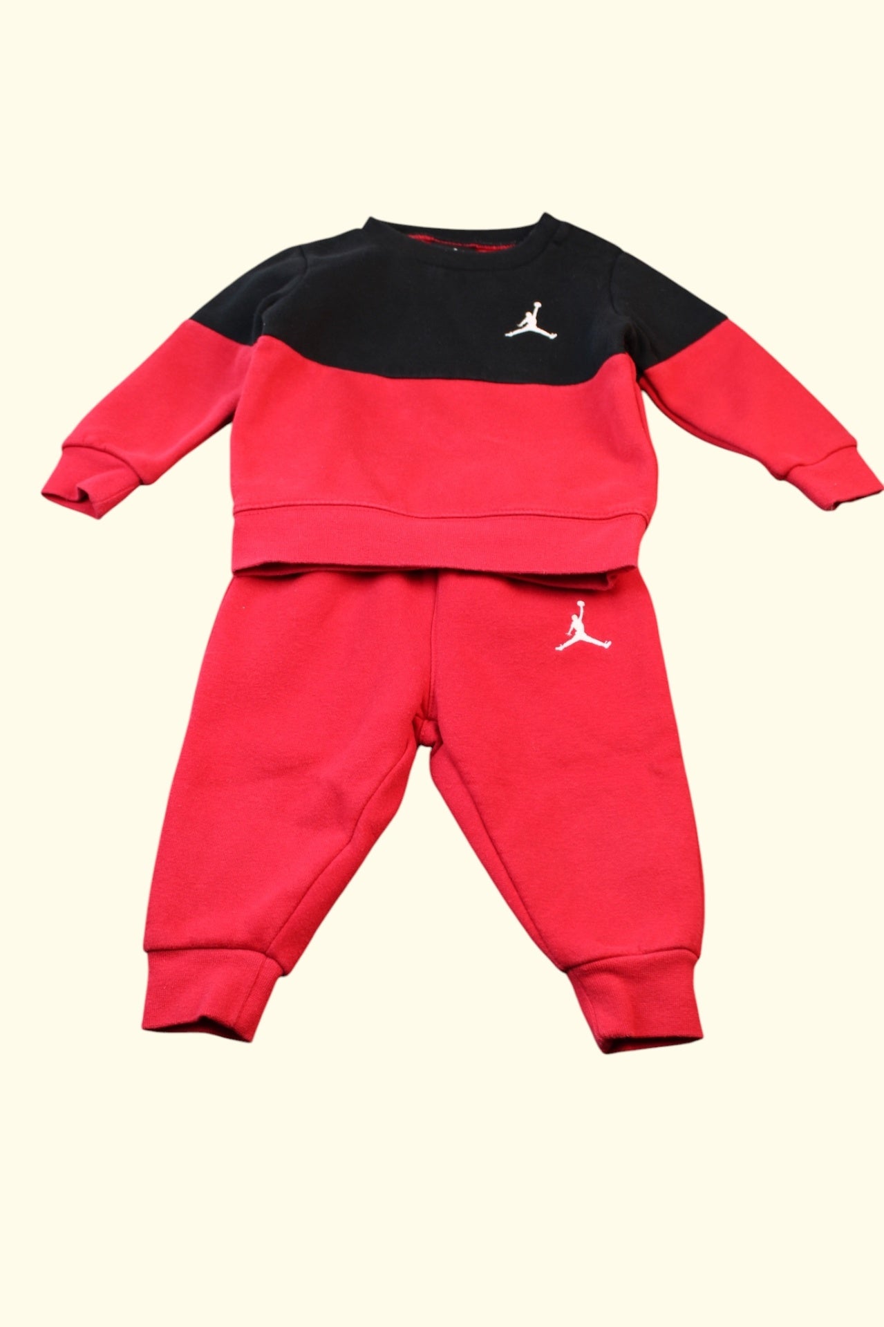 Jordan 2er Kidkiddo Set 74 Schwarz und Rot