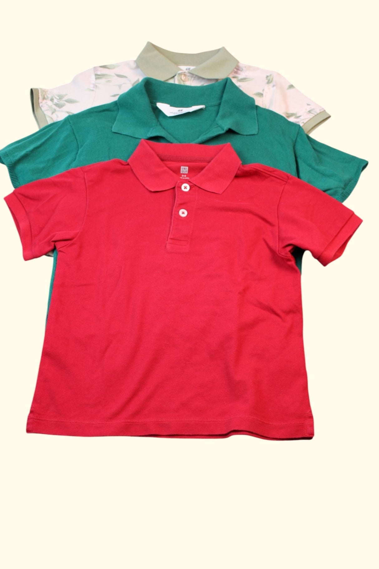 3er Kidkiddo Set 110 Rot, Grün