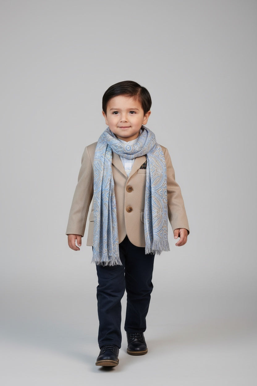 Anzug 82 Beige, Hellblau, Dunkelblau