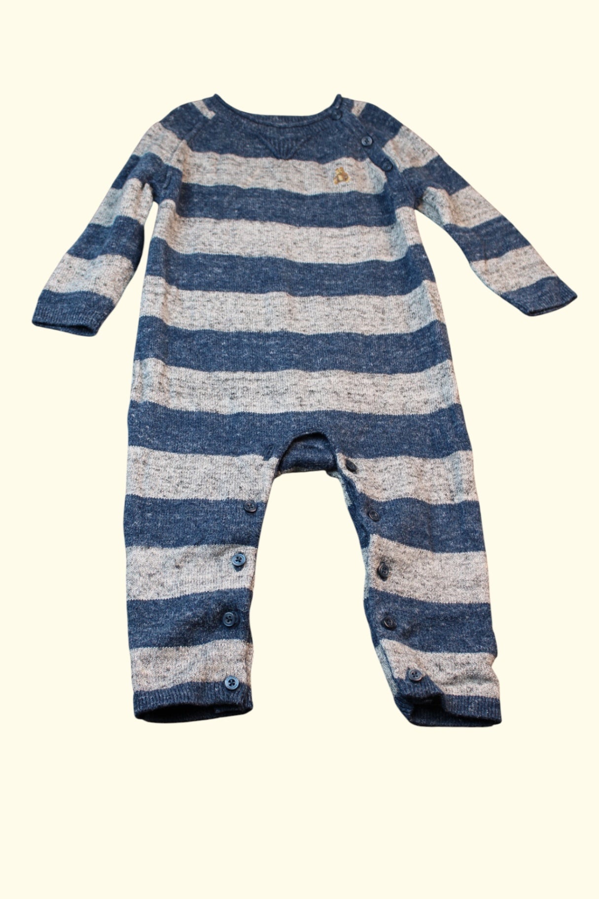 GAP Overall 86 Blaue und graue Streifen