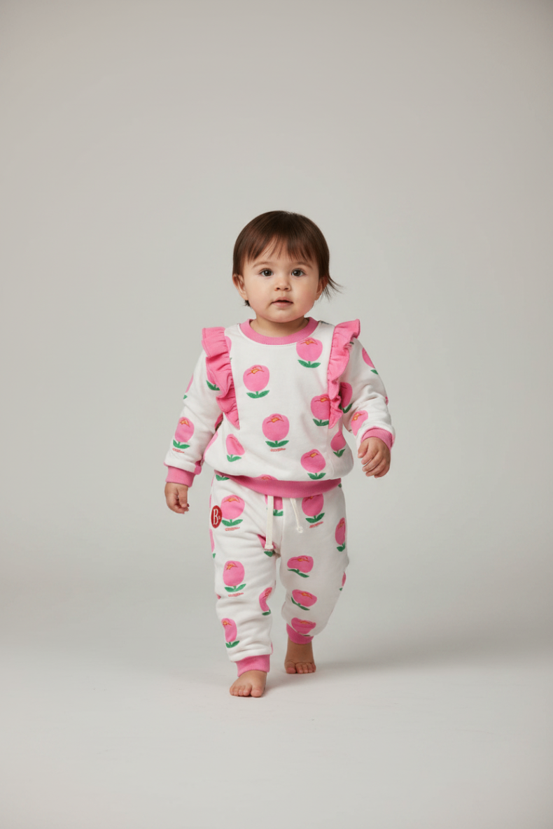 Bebe De Pino 2er Kidkiddo Set 86 Weiß mit Pink