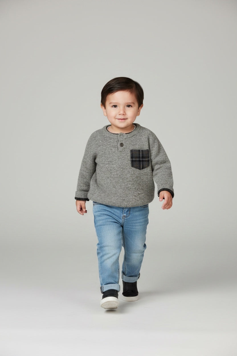 Kidkiddo Bundle 82 Grau, Blau, Rot-Schwarz kariert