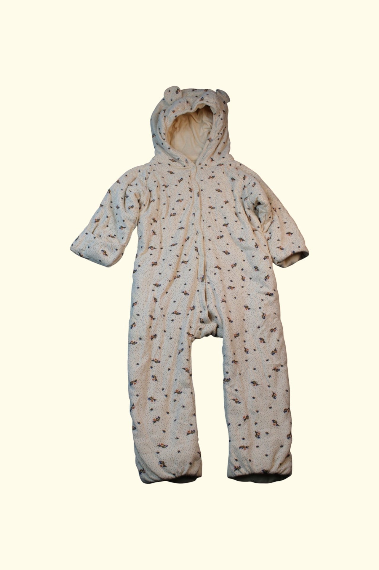 Konges Slojd Overall 74 Creme mit bunten Mustern