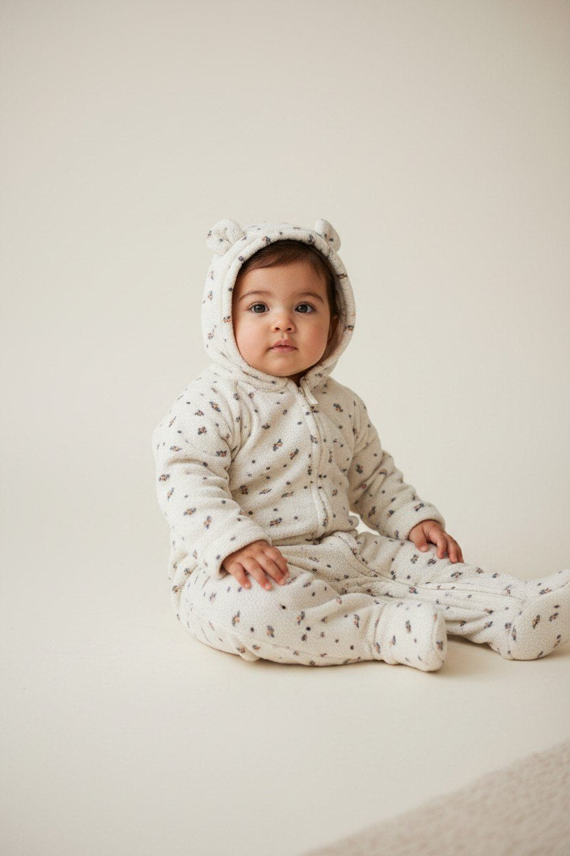 Konges Slojd Overall 74 Creme mit bunten Mustern