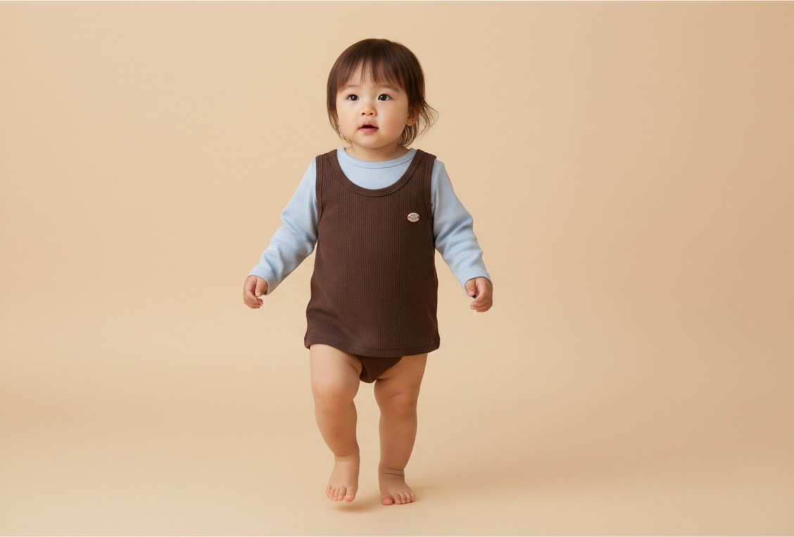 Detamy Project 2er Kidkiddo Set 92 Braun und Hellblau
