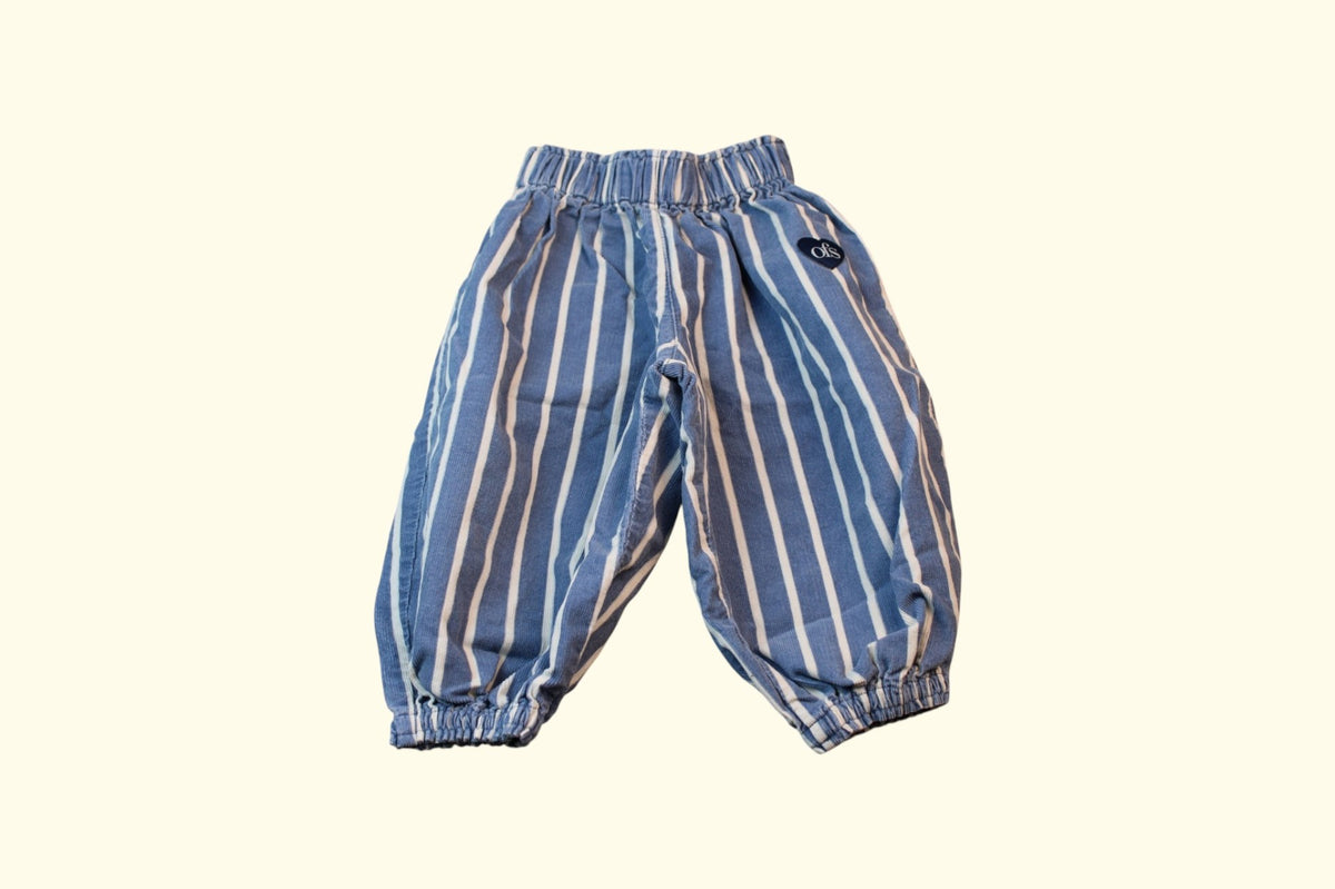 Hose 74 Blau und Weiß gestreift