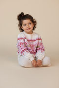 S. Oliver Pullover 134 Creme und Pink