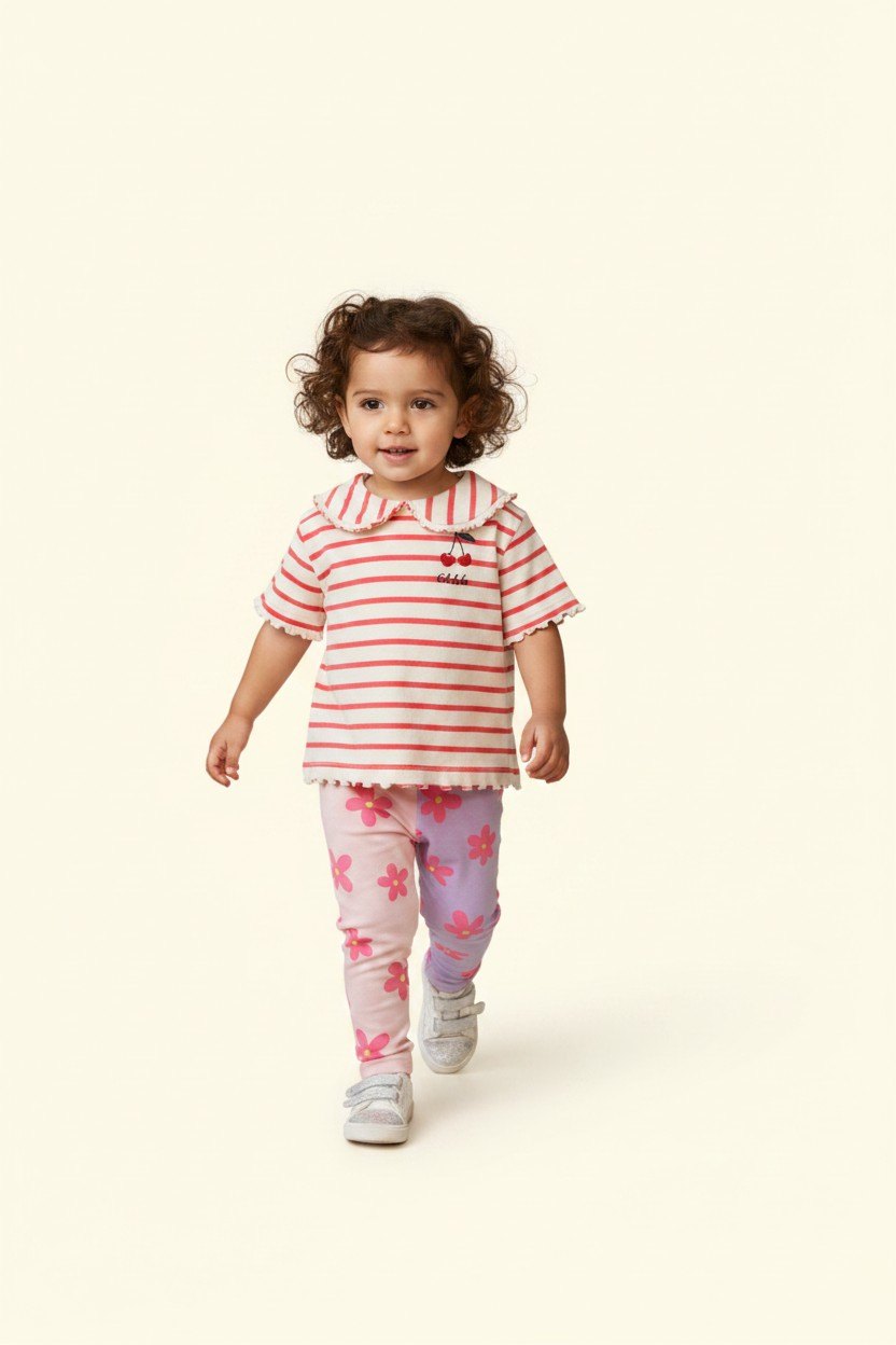 Kidkiddo Bundle 98 Hellrosa, Rot, Weiß, Lila