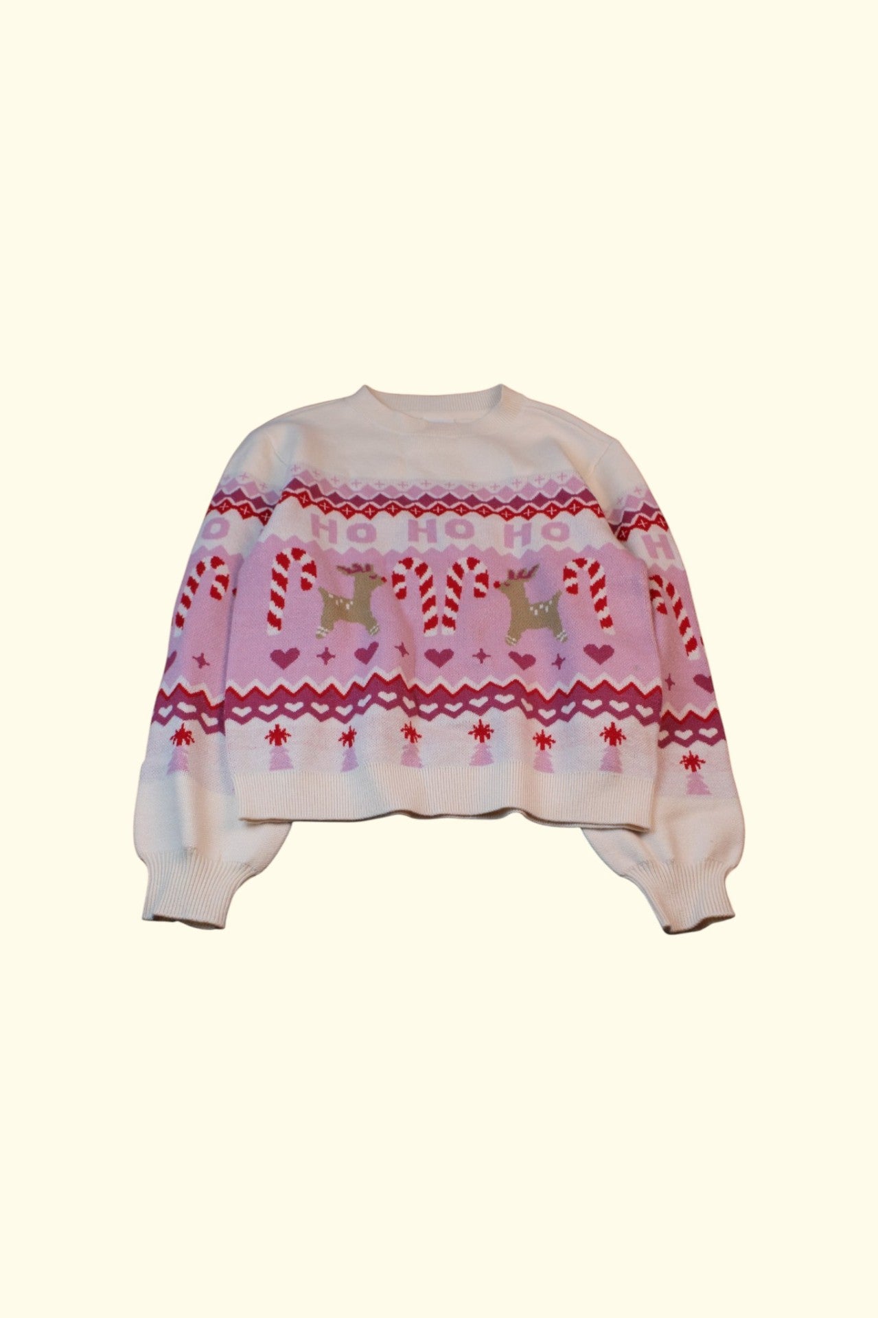 S. Oliver Pullover 134 Creme und Pink