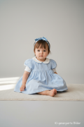  Kleid 62 Blau und Weiß