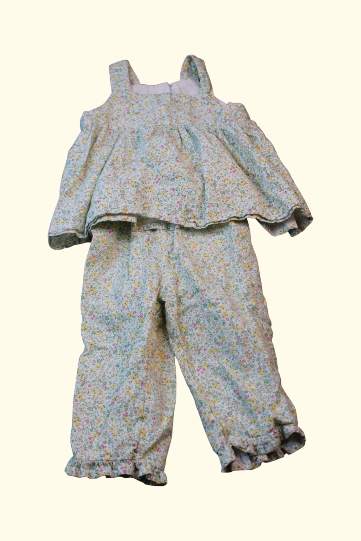 Kidkiddo Bundle 74 Gelb, Grün mit Blumenmuster