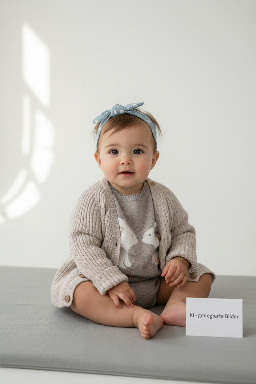2er Kidkiddo Set 62 Beige, Braun, Weiß
