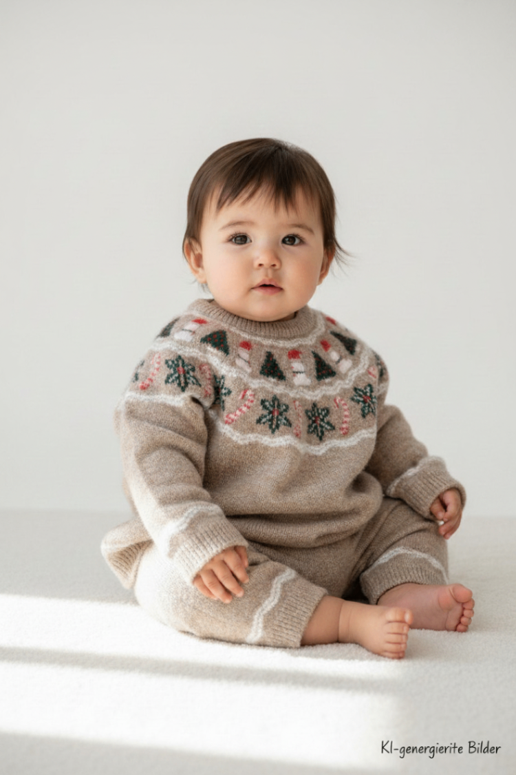 Kidkiddo Bundle 80 Braun,Creme, Rot