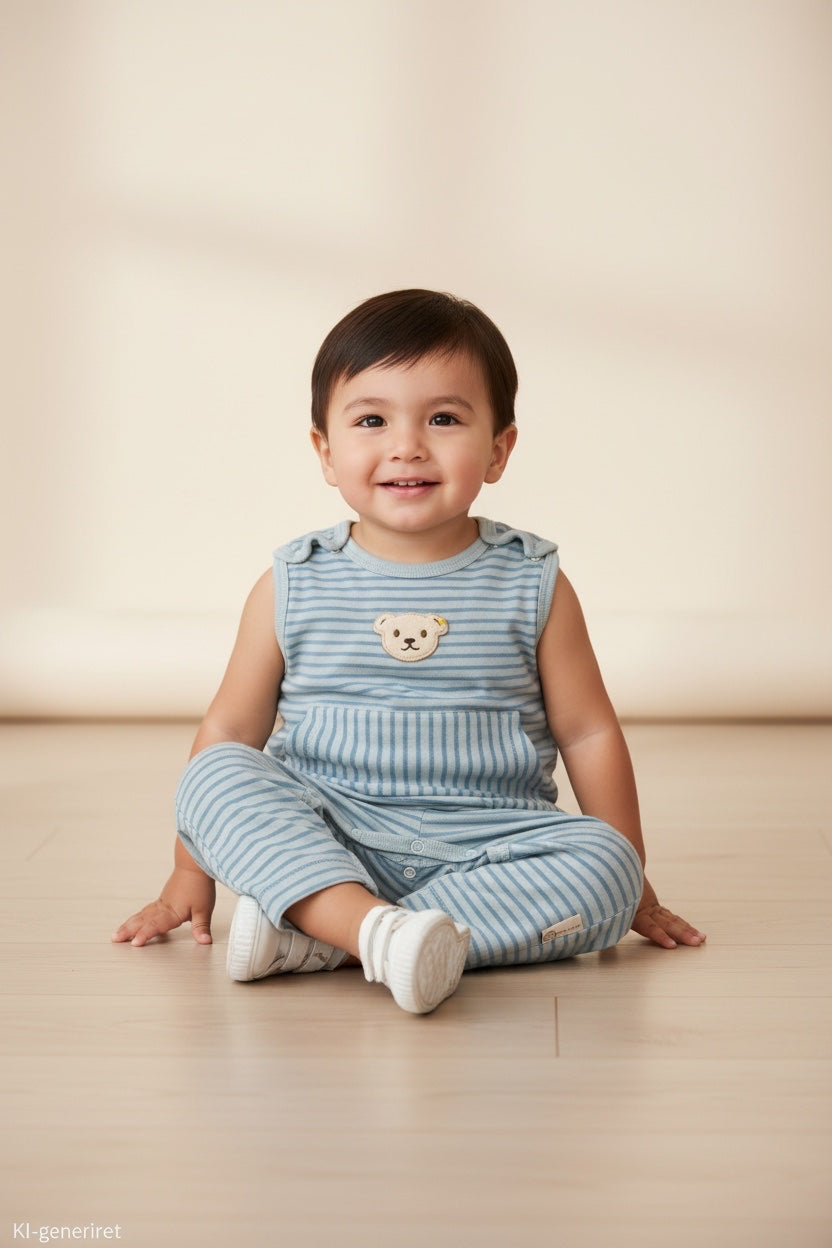 Steiff Overall 52 Blau gestreift