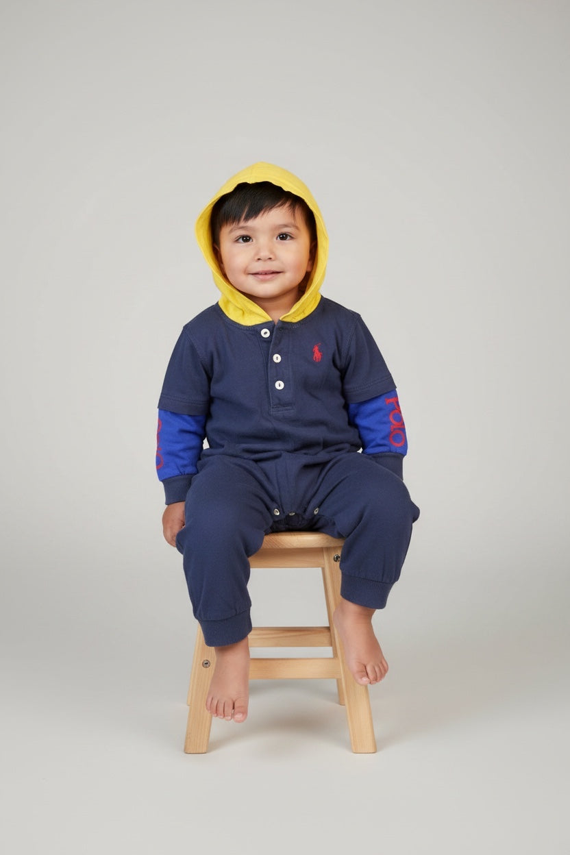 Polo Ralph Lauren Overall 56 Marineblau und Gelb