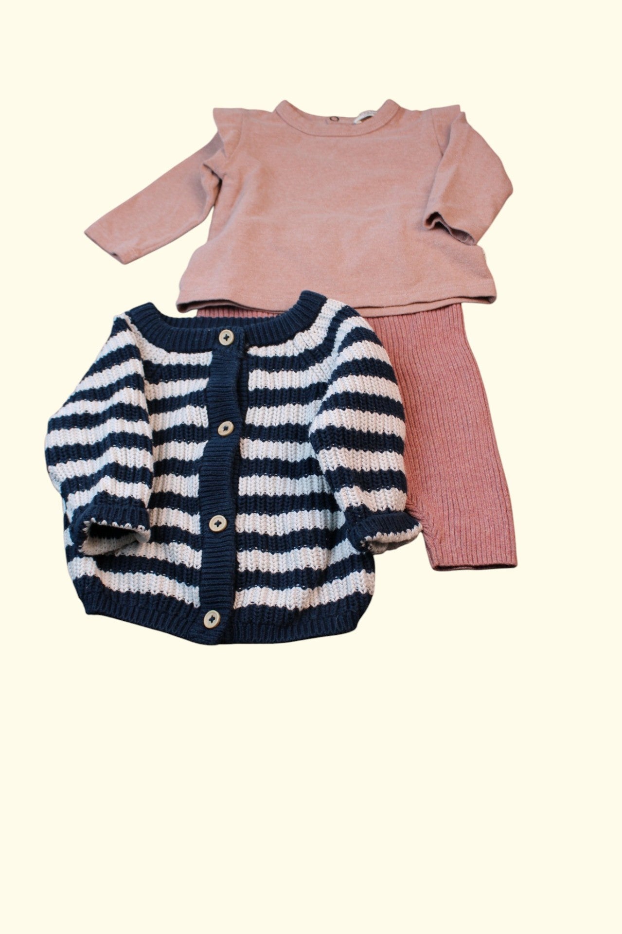 3er Kidkiddo Set 62 Blau, Rosa, Weiß