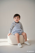 2er Kidkiddo Set 56 Blau und Weiß