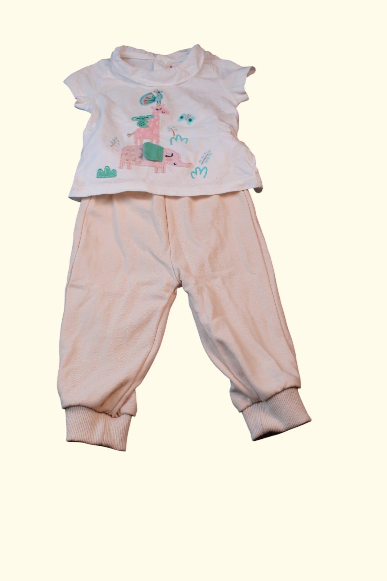 Du Pareil au meme 2er Kidkiddo Set 62 Weiß, Himmelblau, Rosa