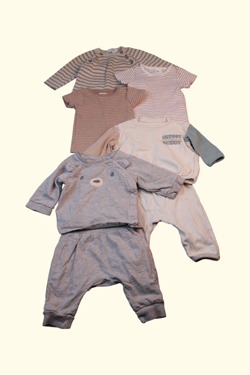  Kidkiddo Bundle 52 Grau, Creme, Beige