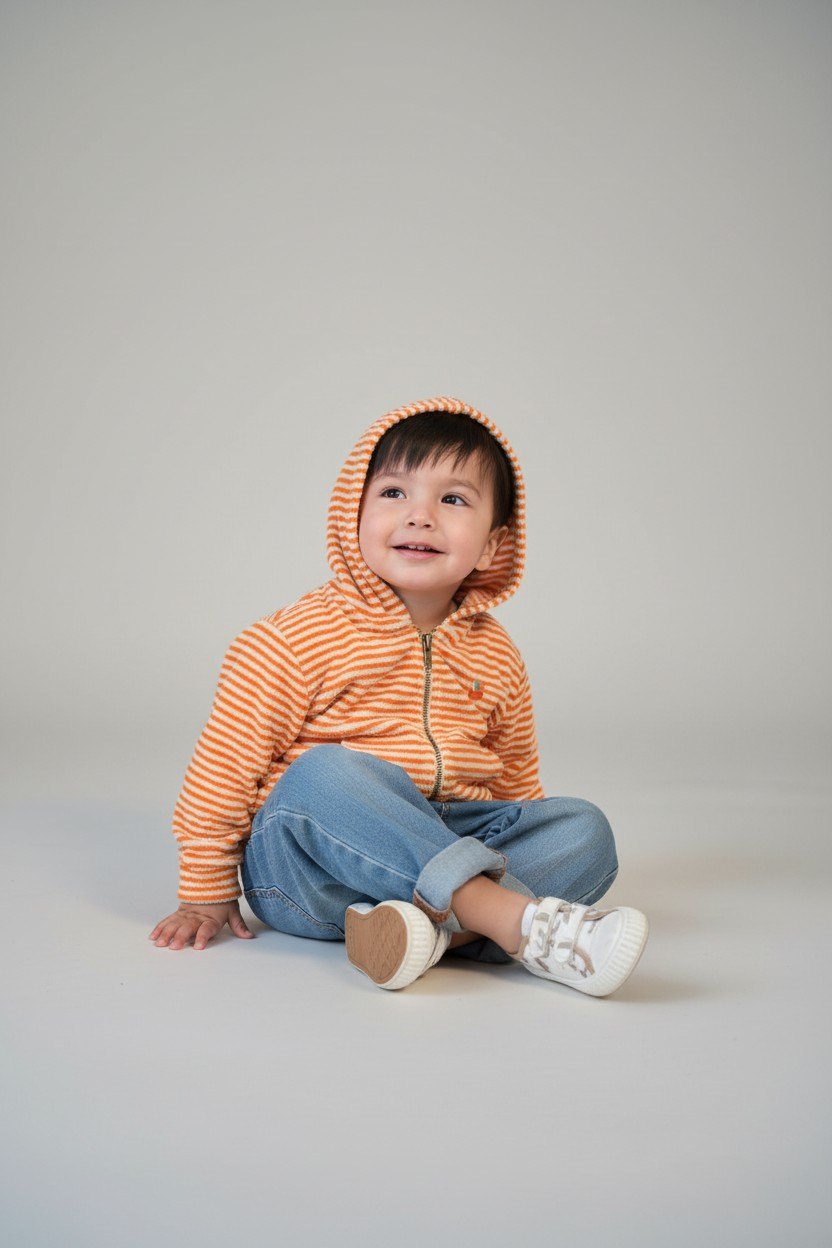 2er Kidkiddo Set 76 Orange, Blau, Weiß