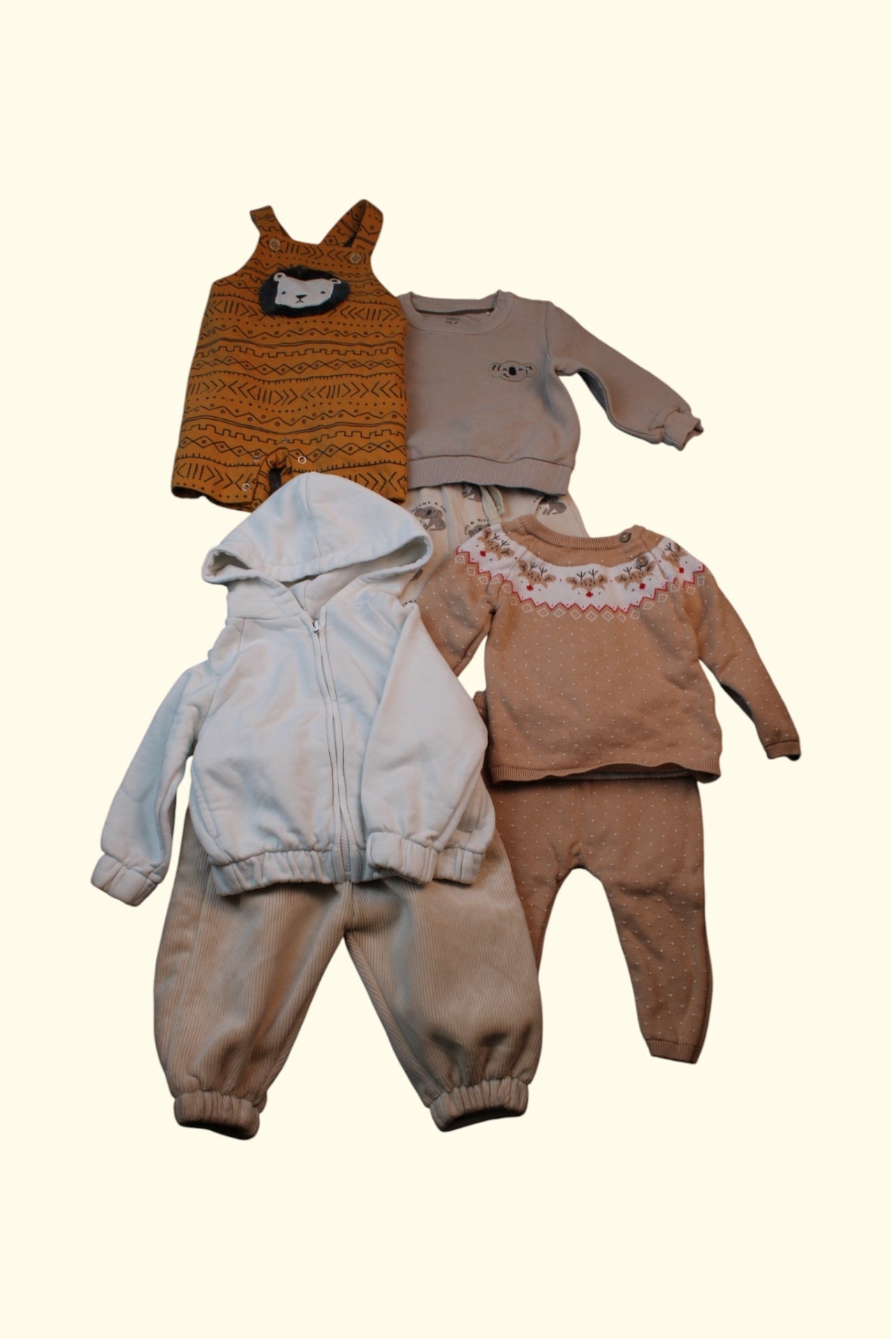 Kidkiddo Bundle 68 Beige, Creme,Senf