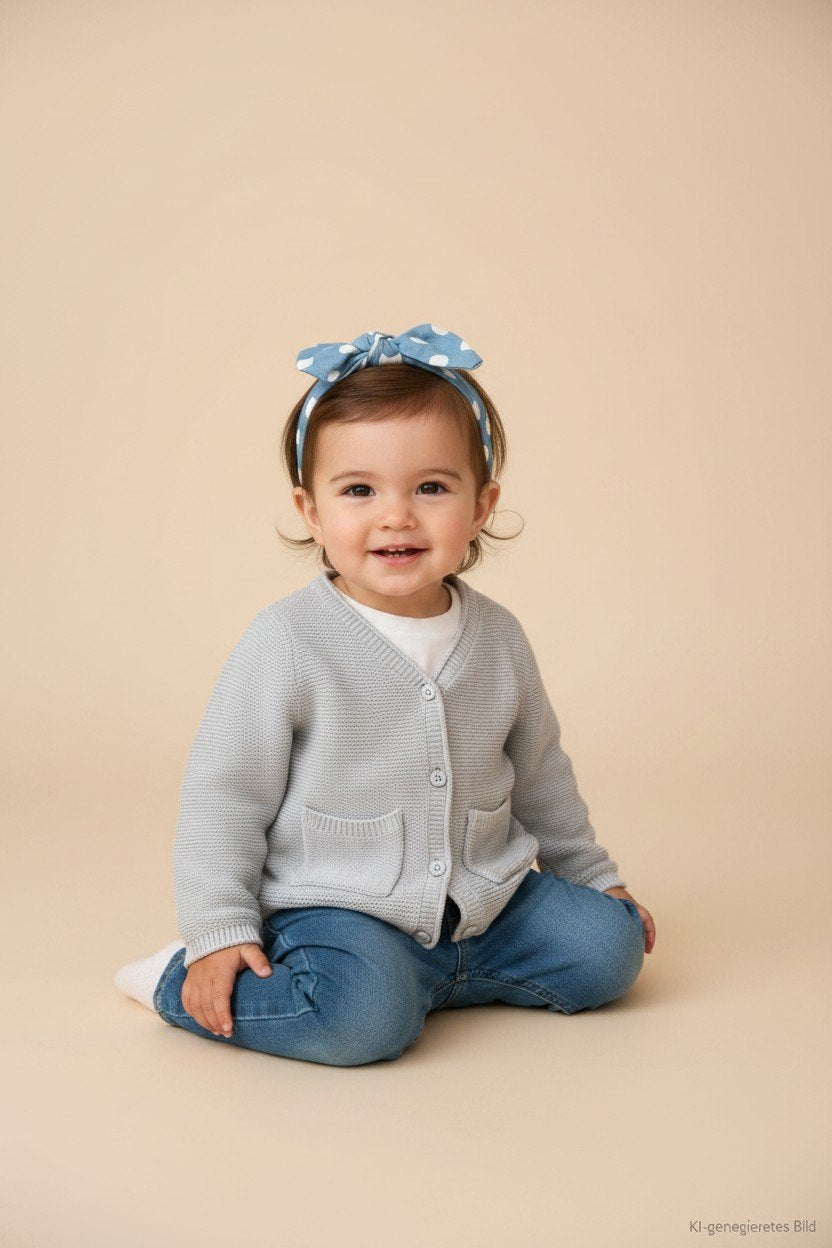 2er Kidkiddo Set 80 Blau, Grau