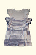 2er Kidkiddo Set 134 Weiß mit Dunkelblau