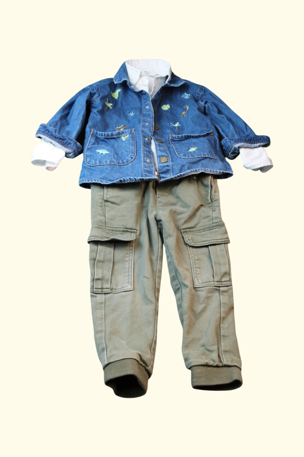 3er Kidkiddo Set 86 Khaki