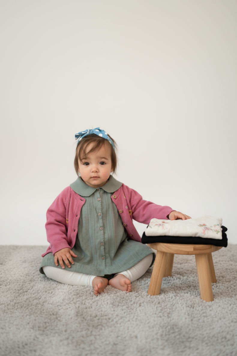 Kidkiddo Bundle 62 Aubergine,Khaki,Rosa, Creme
