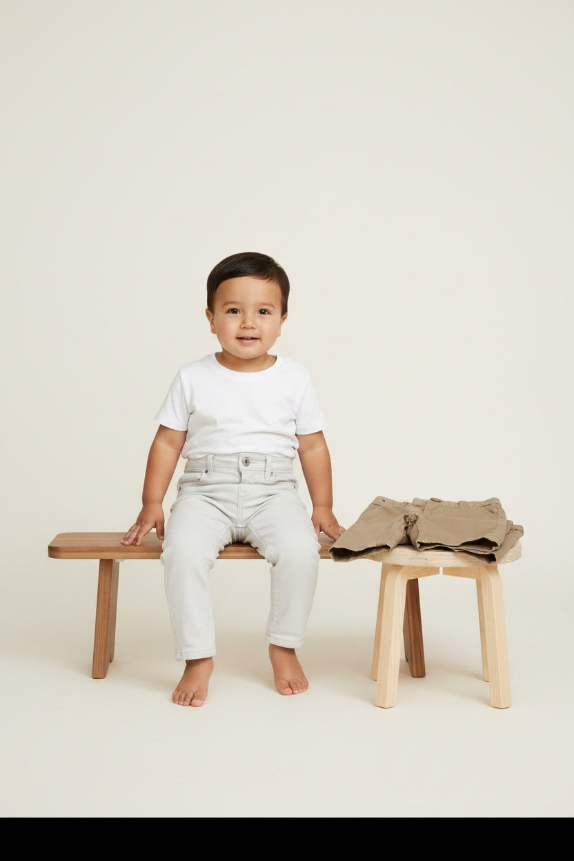 Tommy Hilfiger 2er Kidkiddo Set 68 Beige, Grau